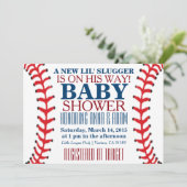 All Star Baseball Baby Shower Einladungen (Stehend Vorderseite)