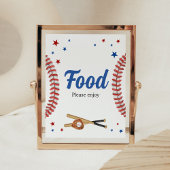 All Star Baseball Baby Showfood Poster