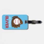All-Star-Baseball des Personalisierten Jungen Gepäckanhänger (Rückseite horizontal)
