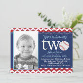 All-Star Baseball Geburtstag Bash Einladung (Stehend Vorderseite)