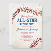 All-Star-Baseball-Geburtstagseinladung Einladung (Vorderseite)