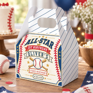 All-Star-Baseball-Ticket 1. Geburtstag Baby Junge Geschenkschachtel