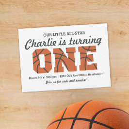 All-Star Basketball Einladung zum ersten Geburtsta