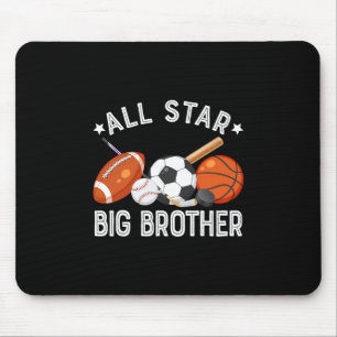 All Star Big Brother des Geburtstags-Sketll-Fußbal Mousepad