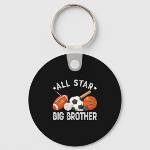 All Star Big Brother des Geburtstags Sketll Fußbal Schlüsselanhänger