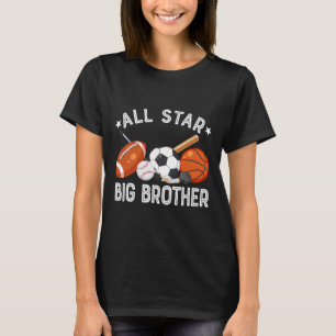 All Star Big Brother des Geburtstags Sketll Fußbal T-Shirt