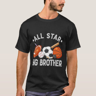 All Star Big Brother des Geburtstags Sketll Fußbal T-Shirt