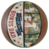 All-Star Bonus Vater Custom Foto Stepdad Basketball (Vertikal)
