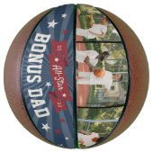 All-Star Bonus Vater Custom Foto Stepdad Basketball (Vertikal)