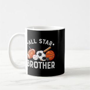 All Star Bruder des Geburtstagsjungen Basketball S Kaffeetasse
