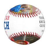 ALL STAR COACH Vielen Dank 2 Foto Personalisiert Baseball (Vorderseite)