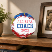 ALL STAR COACH Vielen Dank 2 Foto Personalisiert Baseball