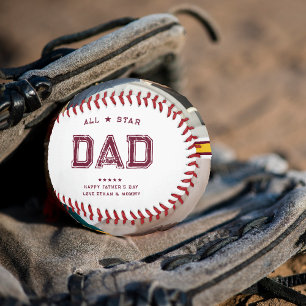 All Star Dad   Frohen Vatertag Foto Baseball