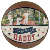 All-Star Daddy Custom Foto Basketball (Vorderseite)