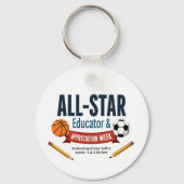 All-Star Educator Appreciation Keychain Schlüsselanhänger (Vorderseite)