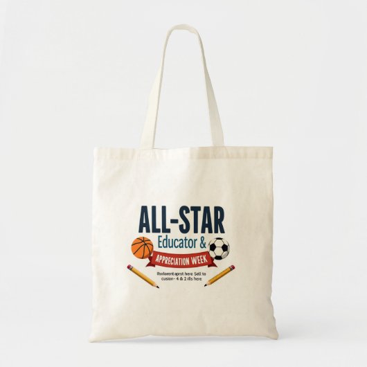 All-Star Educator Appreciation Tote Bag Tragetasche (Vorne)