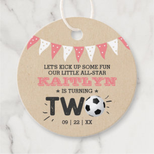 All-Star Fußball Ball 2. Geburtstag Geschenkanhänger
