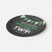 All-Star Fußball Ball 2. Geburtstag Pappteller (Schrägansicht)