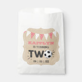 All-Star Fußball Ball 2. Geburtstag Party Geschenktütchen (Vorderseite)