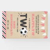 All-Star Fußball Ball 2. Geburtstag Willkommen Banner (Horizontal)