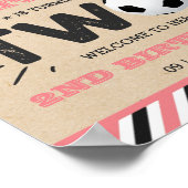 All-Star Fußball Ball 2. Geburtstag Willkommen Poster (Ecke)