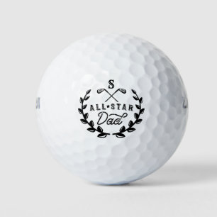 All Star Golfspiel Vater Monogram Golf Club Wappen Golfball