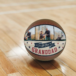 All-Star Granddad Custom Foto Basketball