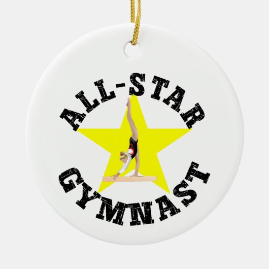 All-Star-Gymnast Keramik Ornament (Vorne)