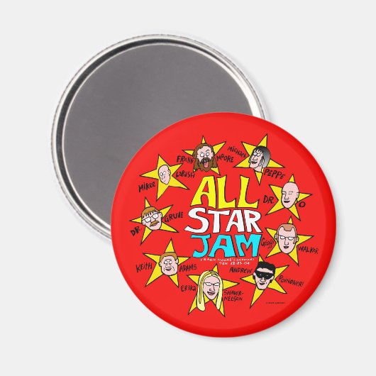 All-Star-Jam-Magnet Magnet (Vorderseite/Rückseite)