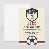 All-Star-Jungen-Fußball Moderne Fußballparty 3. Einladung (Vorne/Hinten)