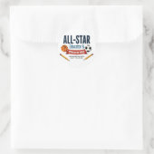 All-Star-Lehrer-Dank-Aufkleber Runder Aufkleber (Tasche)