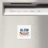 All-Star-Lehrer-Dank-Magnet Magnet (In Situ (Geschirrspüler))