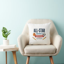 All-Star-Lehrer- und Mitarbeiter-Dankekissen Kissen