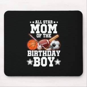 All Star-Mama des Geburtstagsjungen Sketll Fußball Mousepad