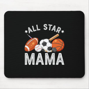 All-Star-Mama des Geburtstagsjungen Sketll Fußball Mousepad