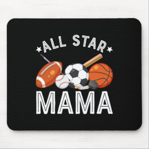 All-Star-Mama des Geburtstagsjungen Sketll Fußball Mousepad