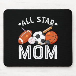 All Star Mama des Geburtstagsjungen Sketll Fußball Mousepad