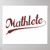 All Star Mathlete Math Athlete Poster (Vorne)