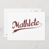 All Star Mathlete Math Athlete Postkarte (Vorne/Hinten)