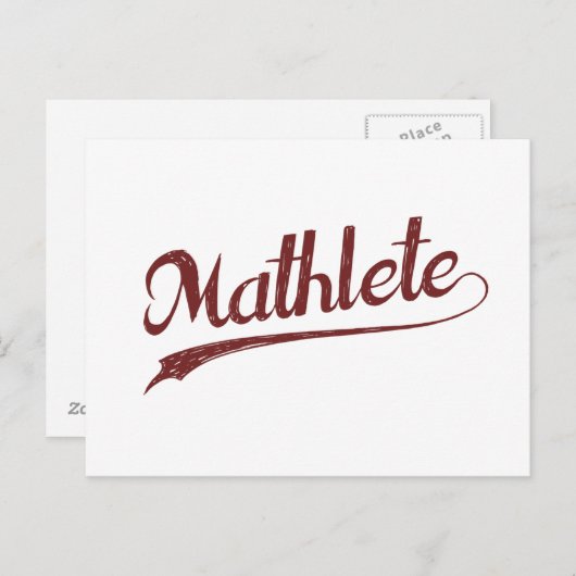 All Star Mathlete Math Athlete Postkarte (Vorne/Hinten)