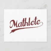 All Star Mathlete Math Athlete Postkarte (Vorderseite)