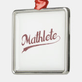 All-Star- Mathlete Mathe-Athlet Silbernes Ornament (Links)