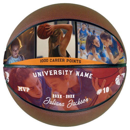 All Star MVP Player Collage Athletic Achievement Basketball (Vorderseite)