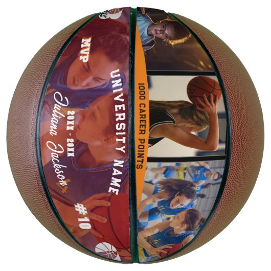 All Star MVP Player Collage Athletic Achievement Basketball (Vertikal)