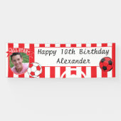 All Star Occasion Soccer Banner - Rot & Weiß (Horizontal)
