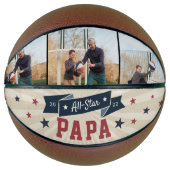 All-Star Papa Custom Foto Opa Basketball (Vorderseite)