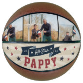 All-Star Pappy Custom Foto Opa Basketball (Vorderseite)