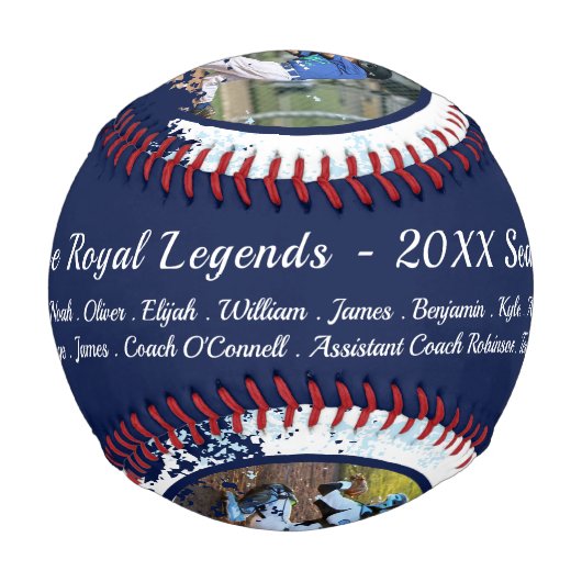 All-Star Personalisiert Player Foto & Team Roster Baseball (Vorderseite)