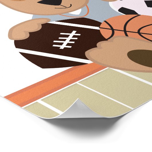 All-Star Puppies Baby Shower Banner Poster (Ecke)