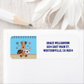 All-Star Puppies Baby Shower Rücksendeadressen-Auf (Insitu)